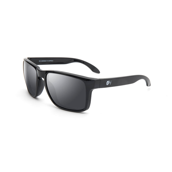 GEVVI APEX Glossy Black Polarized Sunglasses