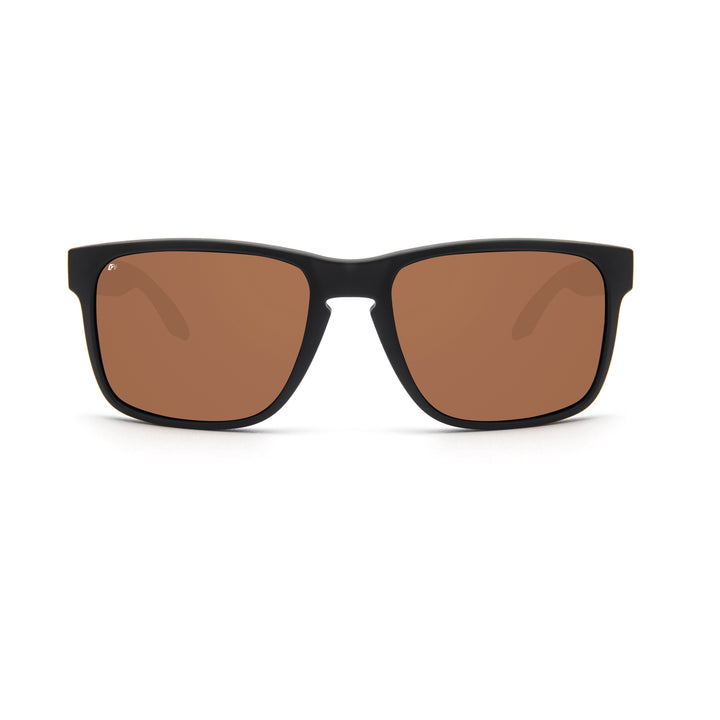 GEVVI APEX Matt Black Amber Polarized Sunglasses